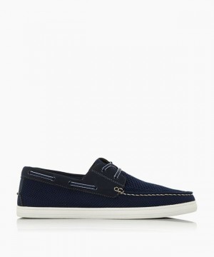 Dune London Bonavista Bootsschuhe Herren Blau | 061-XDQHFZ