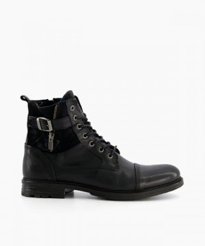 Dune London Call Freizeitstiefel Herren Schwarz | 728-ITUPZK