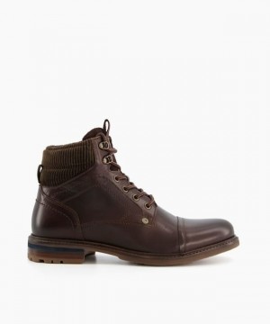 Dune London Candor Freizeitstiefel Herren Braun | 915-LDJYOE