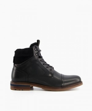 Dune London Candor Freizeitstiefel Herren Schwarz | 691-WKQLCS