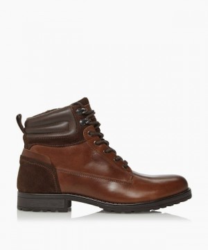 Dune London Capello Freizeitstiefel Herren Braun | 074-WVACPH