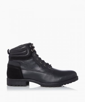 Dune London Capello Freizeitstiefel Herren Schwarz | 395-SVACZE