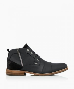 Dune London Capitals Freizeitstiefel Herren Schwarz | 163-QUPCZT