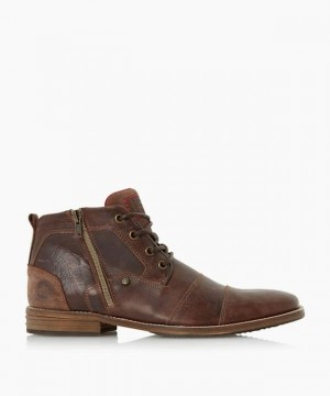 Dune London Captains Freizeitstiefel Herren Braun | 769-NFSQJZ