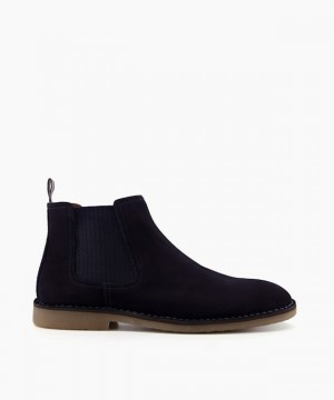 Dune London Chai Chelsea Stiefel Herren Blau | 807-CITKOQ