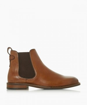 Dune London Character Chelsea Stiefel Herren Braun | 634-EYUAMZ