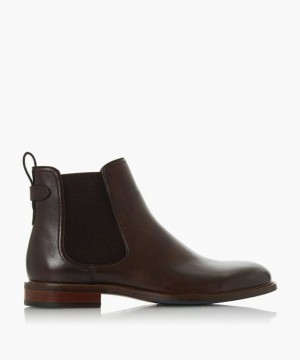 Dune London Character Chelsea Stiefel Herren Braun | 314-GVLSIC
