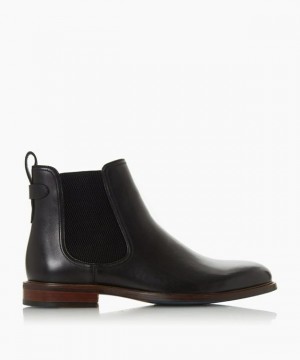 Dune London Character Freizeitstiefel Herren Schwarz | 381-RMVYKH