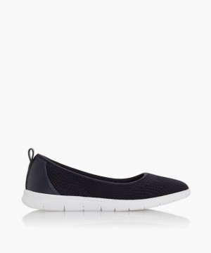 Dune London E Eliza Flache Schuhe Damen Blau | 186-BXJZEW