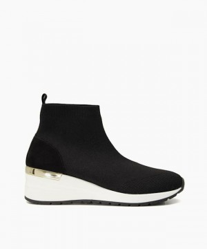 Dune London Edithe Sneakers Damen Schwarz | 561-ISLMWB