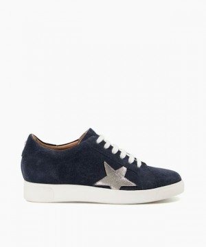 Dune London Edriss Sneakers Damen Blau | 182-KZXQLD