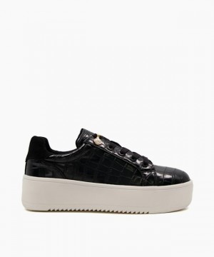 Dune London Eliora Flache Schuhe Damen Schwarz | 017-GWTVEC