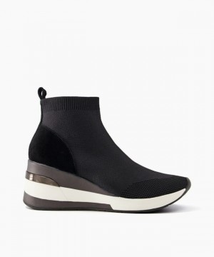 Dune London Engel Sneakers Damen Schwarz | 647-HYQIUC