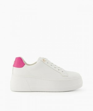 Dune London Episode Flache Schuhe Damen Rosa | 453-IOVTNW