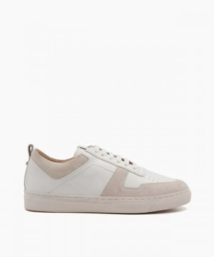 Dune London Espen Flache Schuhe Damen Weiß | 752-BQGEJD