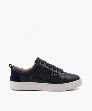 Dune London Estee Flache Schuhe Damen Blau | 879-TFRHIM