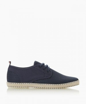 Dune London Flash Freizeitschuhe Herren Blau | 094-UWMRQJ