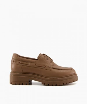 Dune London Fortune Halbschuhe Damen Braun | 689-LNUFWP