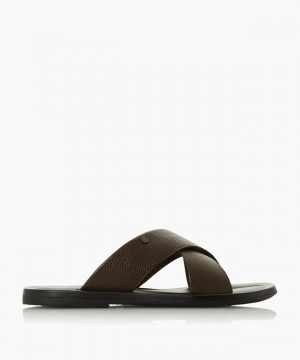 Dune London Franks Sandalen Herren Braun | 971-PEHMBO