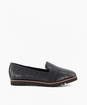 Dune London Galleon Halbschuhe Damen Schwarz | 940-WAUFQK
