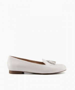 Dune London Gallerie Halbschuhe Damen Weiß | 628-FWALXI
