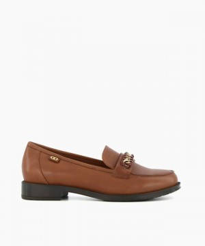 Dune London Gemmas Flache Schuhe Damen Braun | 179-FGHZEL