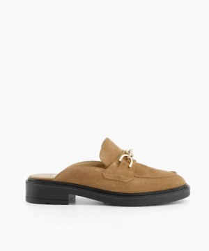 Dune London Genelle Flache Schuhe Damen Braun | 498-VIFNPK