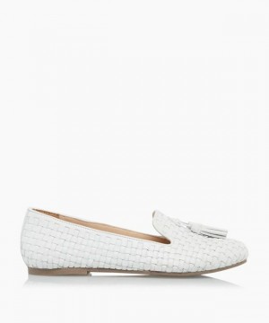 Dune London Gilsas Halbschuhe Damen Weiß | 750-BWMXDS