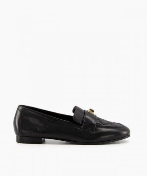 Dune London Glance Halbschuhe Damen Schwarz | 851-XOECNT