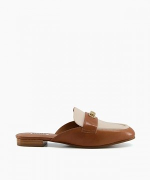 Dune London Glare Halbschuhe Damen Braun | 321-TENBPK