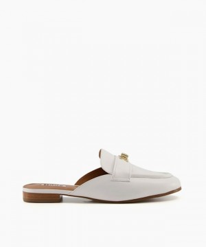 Dune London Glare Halbschuhe Damen Weiß | 245-ZBGHEX