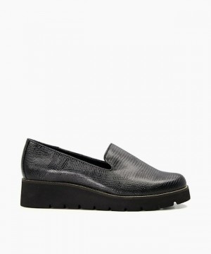 Dune London Glides Halbschuhe Damen Schwarz | 087-PJDBKZ