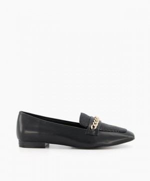 Dune London Glisttens Halbschuhe Damen Schwarz | 169-FHGBWK