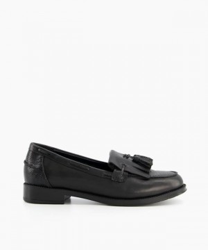 Dune London Goals Halbschuhe Damen Schwarz | 708-KXFSIG