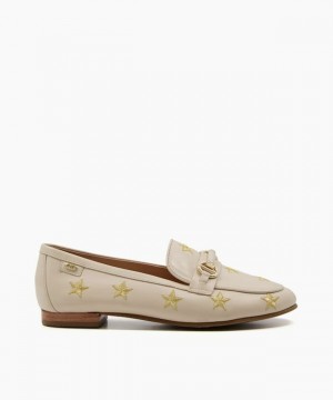 Dune London Goldfinch Flache Schuhe Damen Beige | 642-LYSJVE