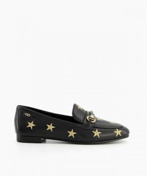 Dune London Goldfinch Halbschuhe Damen Schwarz | 012-JKAELV