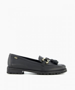 Dune London Goodwin Halbschuhe Damen Schwarz | 847-KIESVA