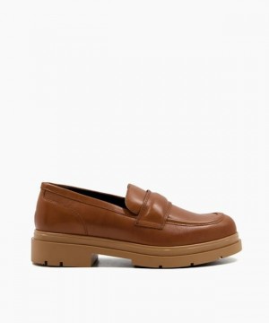 Dune London Gosh Halbschuhe Damen Braun | 570-XNOKUB