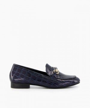 Dune London Grange Halbschuhe Damen Blau | 038-LVRGSF