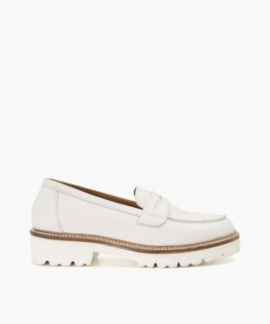 Dune London Granola Halbschuhe Damen Weiß | 437-CBDULQ