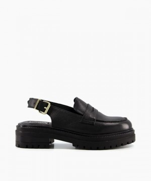 Dune London Grappa Halbschuhe Damen Schwarz | 864-LFWVAM