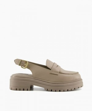 Dune London Grappa Halbschuhe Damen Weiß | 347-CXJHZG