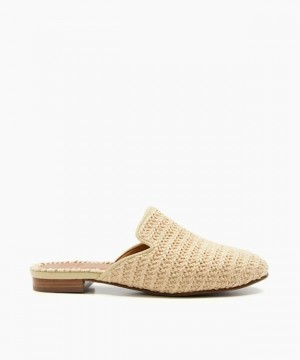 Dune London Grecian Flache Schuhe Damen Beige | 378-KYCURP