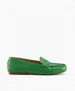 Dune London Greene Halbschuhe Damen Grün | 693-QBYHIC