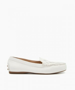 Dune London Greene Halbschuhe Damen Weiß | 190-PEFVDY