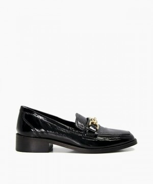 Dune London Greenfield Halbschuhe Damen Schwarz | 572-FCHNUV