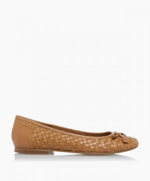 Dune London Hartleys Ballerinas Damen Braun | 057-RGYLUS