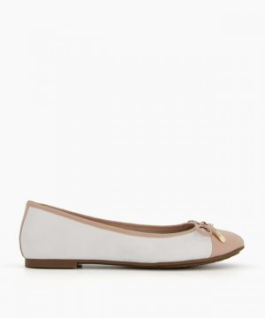 Dune London Hartlyn Ballerinas Damen Weiß | 267-JOBXLH