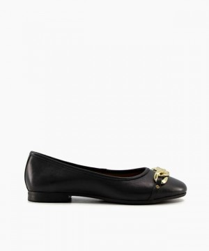 Dune London Hassel Ballerinas Damen Schwarz | 283-YHKPRN