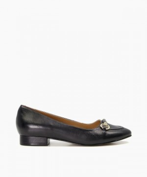 Dune London Hippy Ballerinas Damen Schwarz | 085-EKYJXP